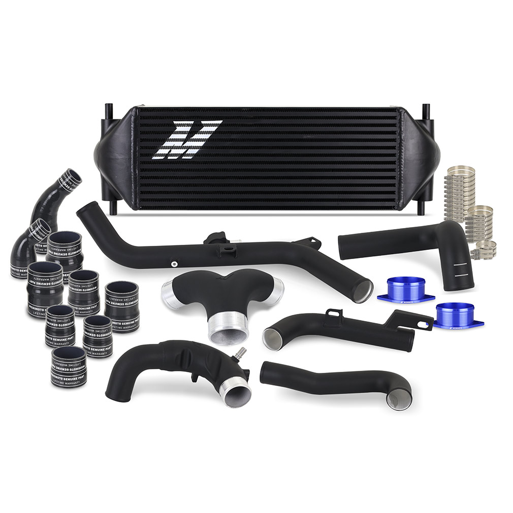 Mishimoto — Mishimoto 21+ Bronco 2.7 Stock Location INT Kit MWBK Pipes BK Cooler
Intercooler Kit - view 11